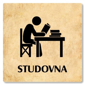Studovna, 80x80mm, pergamen, Nevada